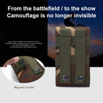 Stylish Outdoor Water Resistant Fabric Cell Phone Case, Size: approx. 17cm x 8.3cm x 3.5cm