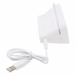 นาฬิกาปลุกดิจิทัล LCD อเนกประสงค์ พร้อมเทอร์โมมิเตอร์ + HUB USB 4 พอร์ต + กระดานข้อความพร้อมไฟพื้นหลัง LCD สีน้ำเงินหรือสีเขียว, กระดานข้อความ USB