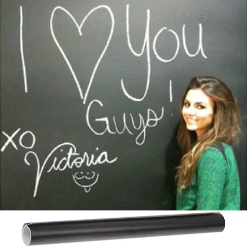 PVC Matte Blackboard Wallpaper / Graffiti Board Blackboard Wallpaper Wall Sticker, Size: 200(L) x 45cm(W), PVC Matte Blackboard