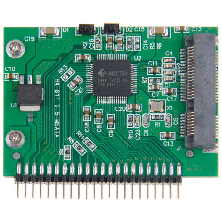 การ์ดแปลง mSATA Mini PCI-E SSD ตัวเมียเป็น IDE ตัวผู้ 44 พิน ขนาด 2.5 นิ้ว 5V
