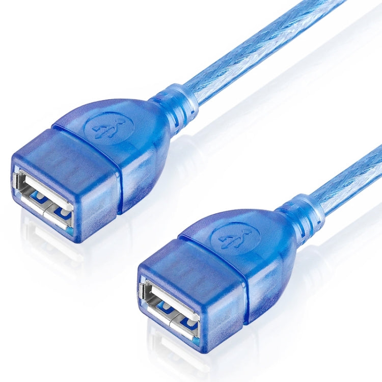 สาย USB 2.0 Type A ตัวเมียเป็นตัวเมีย AF/AF ความยาว 30 ซม., USB AF, 30 ซม. (สีน้ำเงิน)