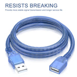สายต่อ USB 2.0 AM เป็น AF, ความยาว: 10 เมตร, AM เป็น AF, ความยาว: 30 ซม.