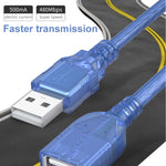 สายต่อ USB 2.0 AM เป็น AF, ความยาว: 10 เมตร, AM เป็น AF, ความยาว: 30 ซม.