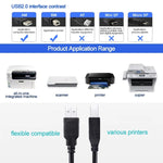 สายต่อขยายเครื่องพิมพ์ USB 2.0 ตัวผู้เป็นตัวผู้ ความยาว 3 เมตร, ความยาว 3 เมตร