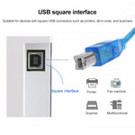 สายข้อมูลเครื่องพิมพ์ USB 1.1 ตัวผู้เป็นตัวผู้ ความยาว 1.8 เมตร