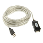 สายต่อขยาย USB 2.0 ความยาว 5M สายต่อขยาย ความยาว 5m