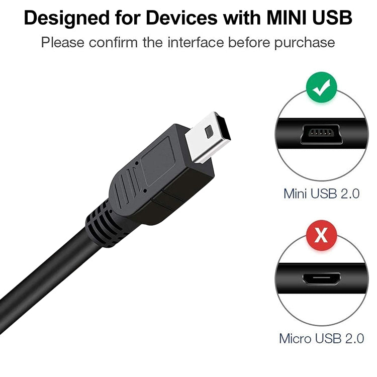 สาย USB 2.0 AM เป็น Mini 5pin ความยาว 1.5m USB 2.0 AM เป็น Mini 5Pin