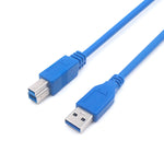 สายต่อขยาย / สายถ่ายโอนข้อมูล USB 3.0 A ตัวผู้เป็น B ตัวผู้ สำหรับเครื่องพิมพ์ ความยาว 5m, ความยาว 1.5m