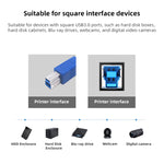 สายต่อขยาย / สายถ่ายโอนข้อมูล USB 3.0 A ตัวผู้เป็น B ตัวผู้ สำหรับเครื่องพิมพ์ ความยาว 5m, ความยาว 1.5m