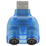 อะแดปเตอร์ USB ตัวผู้เป็น PS/2 ตัวเมีย สำหรับเมาส์ / คีย์บอร์ด USB ตัวผู้เป็น 2 PS/2 ตัวเมีย