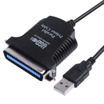 สายอะแดปเตอร์ USB เป็น Parallel 1284 36 พิน ความยาวสาย 1m USB 2.0 เป็น IEEE1284 (สีดำ)