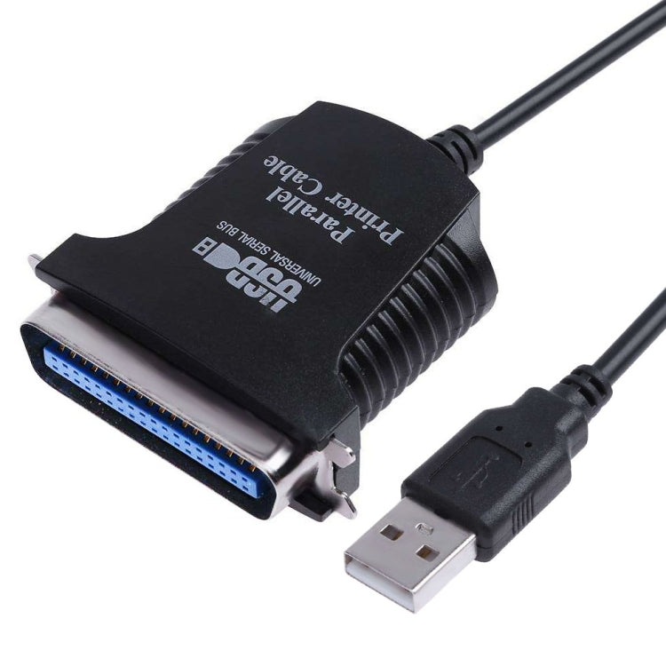 สายอะแดปเตอร์ USB เป็น Parallel 1284 36 พิน ความยาวสาย 1m USB 2.0 เป็น IEEE1284 (สีดำ)