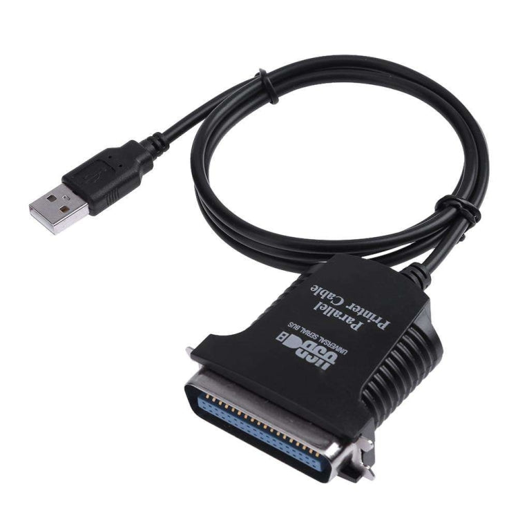 สายอะแดปเตอร์ USB เป็น Parallel 1284 36 พิน ความยาวสาย 1m USB 2.0 เป็น IEEE1284 (สีดำ)