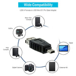 อะแดปเตอร์ USB 2.0 ตัวเมียเป็น Mini USB 5Pin ตัวผู้ (ฟังก์ชัน OTG)