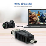 อะแดปเตอร์ USB 2.0 ตัวเมียเป็น Mini USB 5Pin ตัวผู้ (ฟังก์ชัน OTG)
