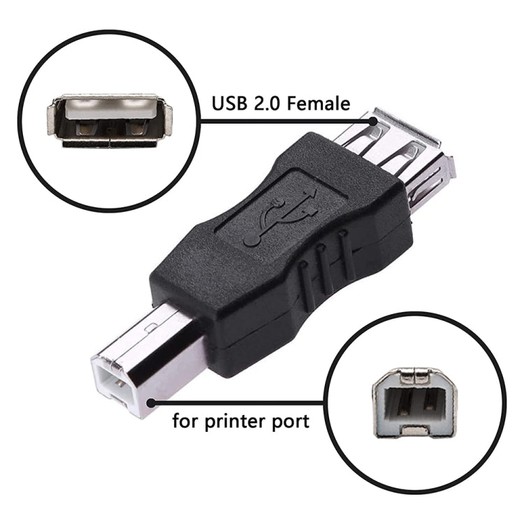 อะแดปเตอร์ USB 2.0 A ตัวเมียเป็น B ตัวผู้ ตัวแปลง AF เป็น BM สำหรับเครื่องพิมพ์