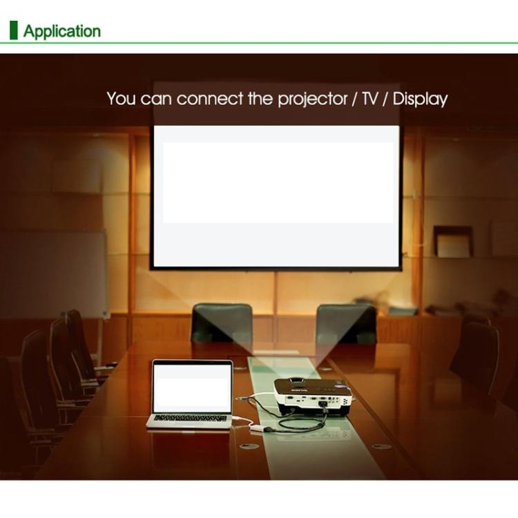 สาย HDMI เป็น VGA พร้อมช่องเสียง Full HD 1080P ความยาว 24 ซม. สำหรับคอมพิวเตอร์ / DVD / กล่องเซ็ตท็อปดิจิทัล / แล็ปท็อป / โทรศัพท์มือถือ / เครื่องเล่นมีเดีย, ความยาว: 24 ซม. (สีขาว)