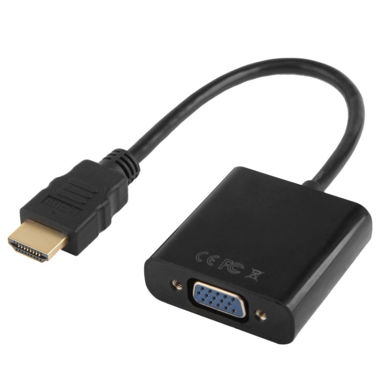 สาย HDMI เป็น VGA พร้อมช่องเสียง Full HD 1080P ความยาว 24 ซม. สำหรับคอมพิวเตอร์ / DVD / กล่องเซ็ตท็อปดิจิทัล / แล็ปท็อป / โทรศัพท์มือถือ / เครื่องเล่นมีเดีย, ความยาว: 24 ซม. (สีขาว)