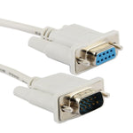 สายต่อขยาย RS232 DB9 ตัวผู้ถึงตัวเมีย 9 พิน, ความยาว: 1.5m, RS232 ตัวผู้ถึงตัวผู้