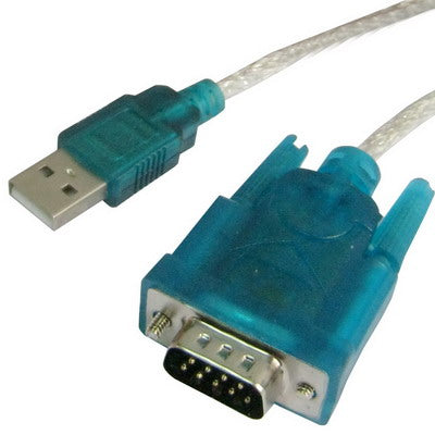 สาย USB ถึง RS232 9 พิน ตัวผู้ และอะแดปเตอร์ RS232 9 พิน ตัวเมีย ถึง RS232 25 พิน ตัวผู้ พร้อมชิปเดี่ยว, USB ถึง RS232 พร้อมชิปเดี่ยว