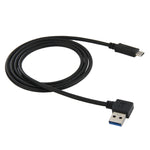 สายแปลง USB-C / Type-C 3.1 ชายเป็น USB 3.0 แบบหมุน 90 องศาทางซ้าย ยาว 1 เมตร