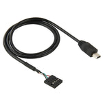 สายอะแดปเตอร์ 5 พิน หัวเมนบอร์ดตัวเมียเป็น Mini USB ตัวผู้ ความยาว 50 ซม.