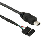 สายอะแดปเตอร์ 5 พิน หัวเมนบอร์ดตัวเมียเป็น Mini USB ตัวผู้ ความยาว 50 ซม.
