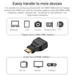 อะแดปเตอร์ Mini HDMI ตัวผู้ชุบทองเป็น HDMI 19 พิน ตัวเมีย