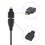 อะแดปเตอร์ Micro HDMI ตัวผู้เป็น HDMI ตัวเมีย (ชุบทอง), Micro HDMI ตัวผู้เป็น HDMI ตัวเมีย