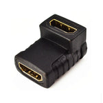 อะแดปเตอร์ HDMI มุม (ตัวเมียเป็นตัวเมีย) 90 องศา ชุบทอง