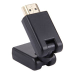 อะแดปเตอร์ HDMI 19 พิน ตัวผู้เป็นตัวเมีย หมุนได้ 360 องศา (ชุบทอง)