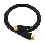 สาย HDMI เป็น HDMI 19 พิน ยาว 1.8 ม. รุ่น 1.4 รองรับ 3D, อีเธอร์เน็ต, HD TV / Xbox 360 / PS3 เป็นต้น (ชุบทอง), ความยาว: 1.8 ม.