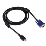 สายวิดีโอ HDMI ตัวผู้เป็น VGA ตัวผู้ 15 พิน ยาว 1.8 ม.