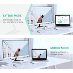 สายแปลง Mini DisplayPort ตัวผู้เป็น HDMI ตัวเมีย Full HD 1080P, ความยาว: 20 ซม., Mini DP เป็น HDMI สีขาว