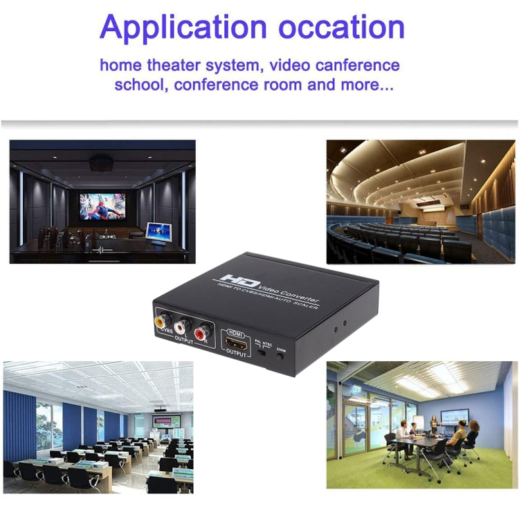 กล่องแปลงสัญญาณวิดีโอ NK-10II HDMI เป็น HDMI/CVBS/AV, HDMI เป็น HDMI/CVBS/AV