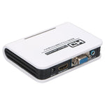สายแปลง HDMI เป็น VGA 1080P ดิจิทัลเป็นอนาล็อก สำหรับ Xbox 360 PS3 PS4 PC แล็ปท็อป กล่องทีวี เครื่องฉายภาพ, HDMI เป็น VGA (สีขาว)