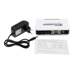 สายแปลง HDMI เป็น VGA 1080P ดิจิทัลเป็นอนาล็อก สำหรับ Xbox 360 PS3 PS4 PC แล็ปท็อป กล่องทีวี เครื่องฉายภาพ, HDMI เป็น VGA (สีขาว)