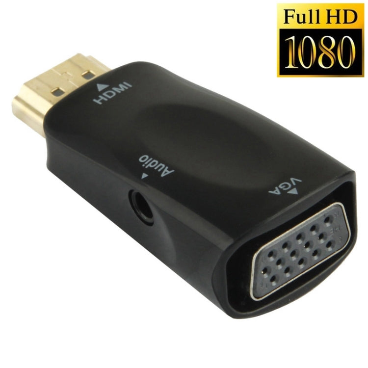 อะแดปเตอร์แปลงสัญญาณ Full HD 1080P HDMI เป็น VGA พร้อมเสียง สำหรับ HDTV / จอมอนิเตอร์ / โปรเจคเตอร์, HDMI ตัวผู้เป็น VGA + เสียง (สีดำ), HDMI ตัวผู้เป็น VGA + เสียง (สีขาว)