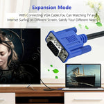 สาย VGA 15 พิน ตัวผู้เป็น VGA 15 พิน ตัวผู้ ความยาว 3 ม. คุณภาพสูง สำหรับจอ LCD / โปรเจคเตอร์