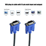 สาย VGA 15 พิน ตัวผู้เป็น VGA 15 พิน ตัวผู้ ความยาว 5 ม. คุณภาพสูง สำหรับจอ LCD / โปรเจคเตอร์