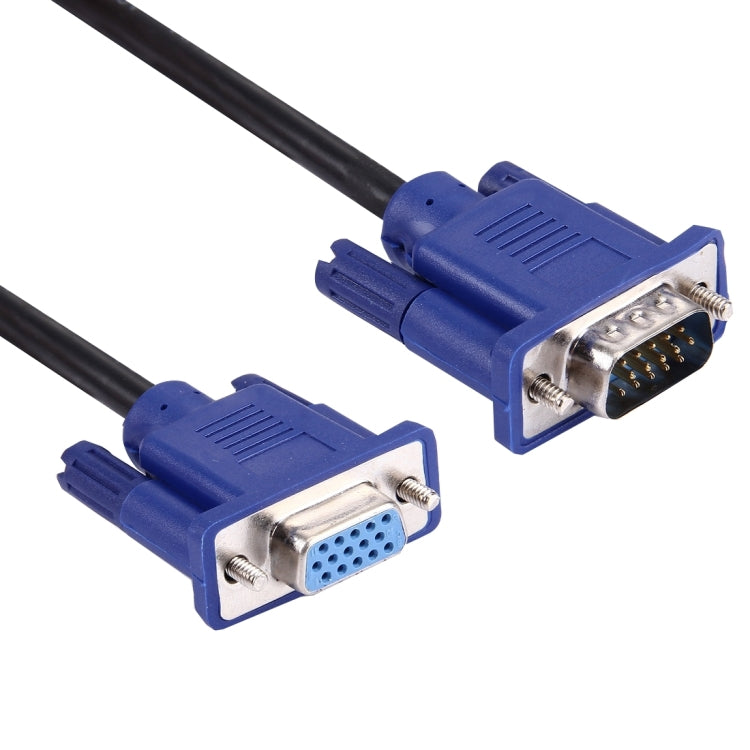 สาย VGA 15 พิน ตัวผู้เป็น VGA 15 พิน ตัวเมีย ความยาว 1.5 ม. คุณภาพดี สำหรับจอ LCD, โปรเจคเตอร์ ฯลฯ