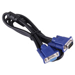 สาย VGA 15 พิน ตัวผู้เป็น VGA 15 พิน ตัวเมีย ความยาว 1.5 ม. คุณภาพดี สำหรับจอ LCD, โปรเจคเตอร์ ฯลฯ