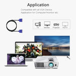 สาย VGA 15 พิน ตัวผู้เป็น VGA 15 พิน ตัวเมีย ความยาว 1.5 ม. คุณภาพดี สำหรับจอ LCD, โปรเจคเตอร์ ฯลฯ