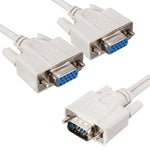 สายแยก VGA SVGA HDB15 ตัวผู้เป็น 2 ตัวเมีย ความยาว 32.5 ซม., S-PC-0415, S-PC-0415A