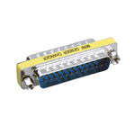 อะแดปเตอร์เปลี่ยนเพศ DB25 25 พิน ตัวผู้เป็นตัวผู้ขนาดเล็ก