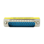 อะแดปเตอร์เปลี่ยนเพศ DB25 25 พิน ตัวผู้เป็นตัวผู้ขนาดเล็ก