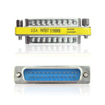 อะแดปเตอร์เปลี่ยนเพศ DB25 25 พิน ตัวผู้เป็นตัวผู้ขนาดเล็ก