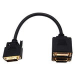 สายอะแดปเตอร์ DVI 24+1 ตัวผู้เป็น 2 ตัวเมีย ความยาว: 30cm, 2 ตัวเมีย DVI 24+1 พิน