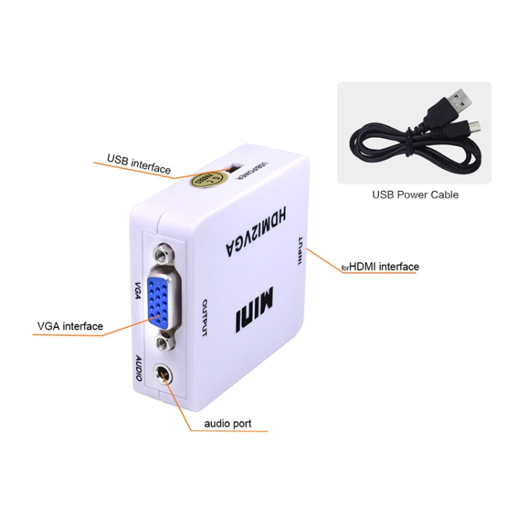 เครื่องแปลงเสียง Mini HDMI เป็น VGA, Mini HDMI เป็น VGA