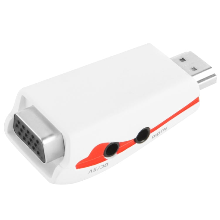 อะแดปเตอร์ HDMI เป็น VGA Full HD 1080P สำหรับไฟและเสียง, S-PC-0470, S-PC-0470B